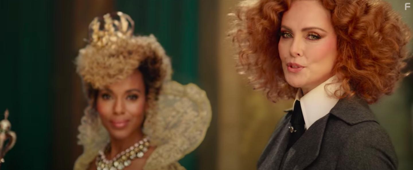 Charlize Theron and Kerry Washington in The School for Good and Evil (2022)
