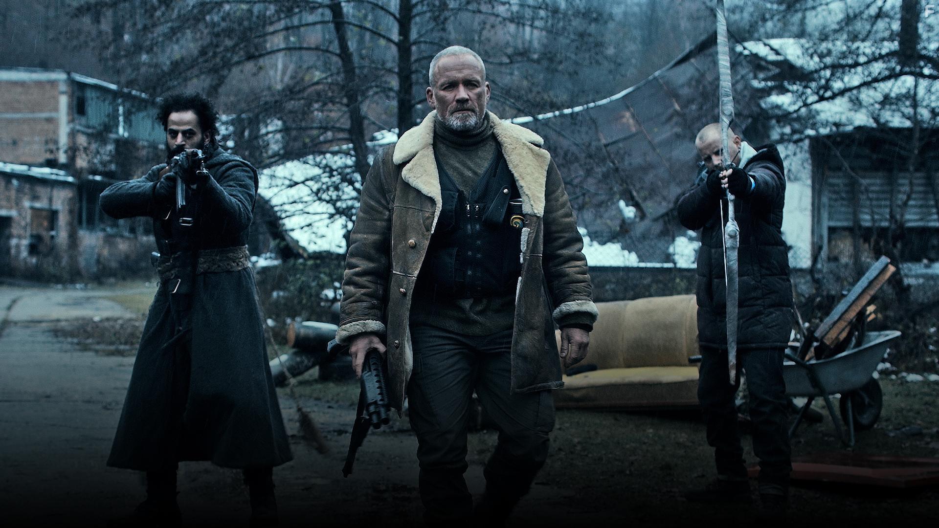 Rick Ravanello, Christian Brassington, and Eyad Hourani in The Pact (2022)