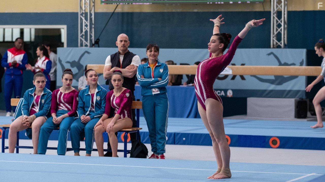 Filippo Nigro, Antonia Truppo, Alessia De Falco, Giada Savi, Federica Cuomo, Giada Pirozzi, and Eva Iurlaro in The Gymnasts (2022)