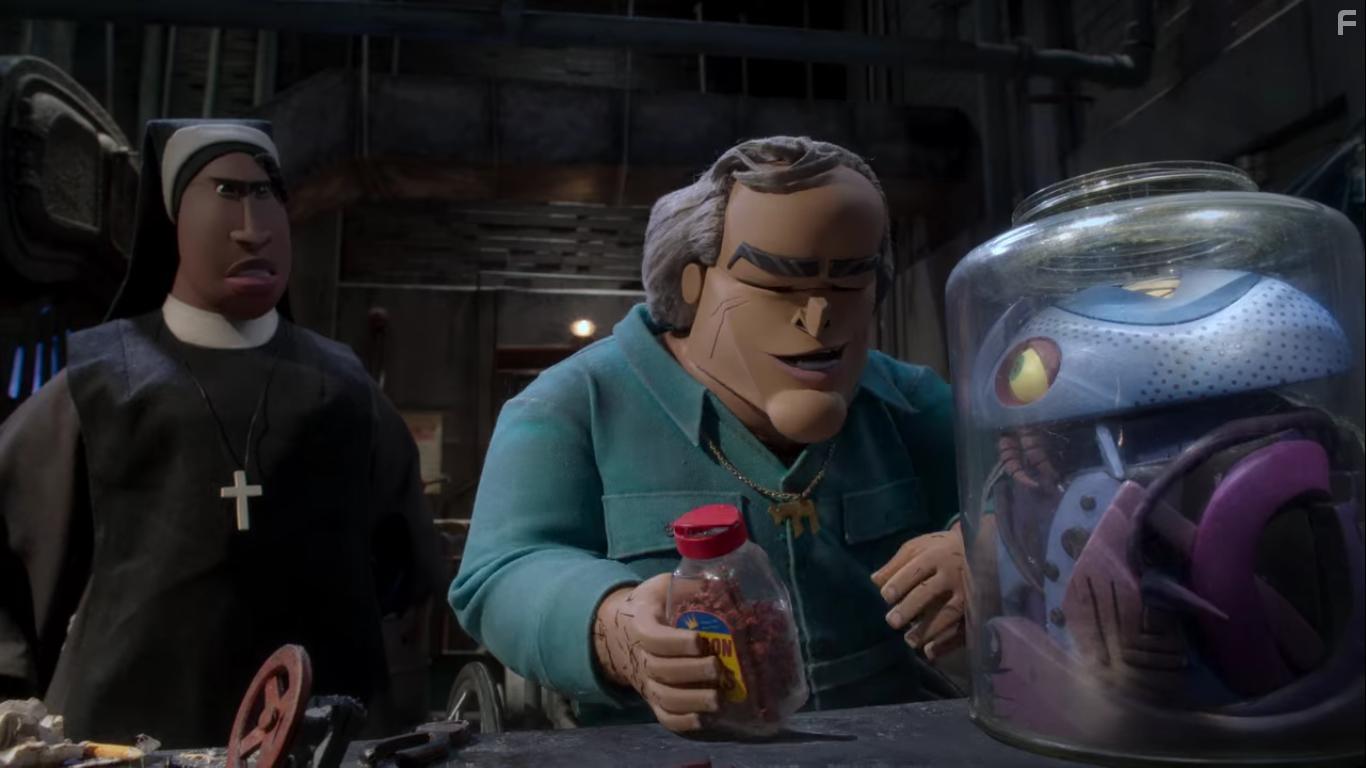 Angela Bassett and Igal Naor in Wendell & Wild (2022)