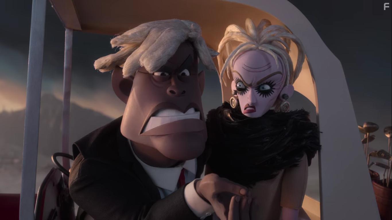 David Harewood and Maxine Peake in Wendell & Wild (2022)