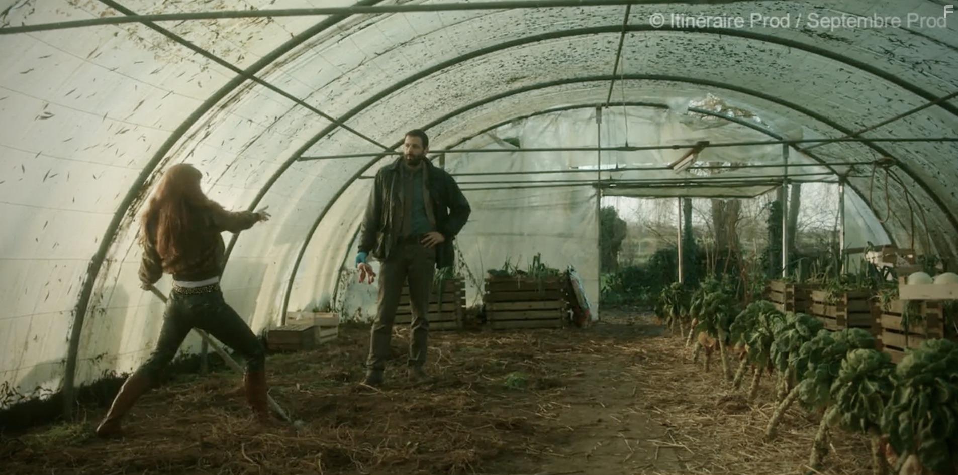 Mehdi Nebbou and Audrey Fleurot in HPI: Haut Potentiel Intellectuel (2021)