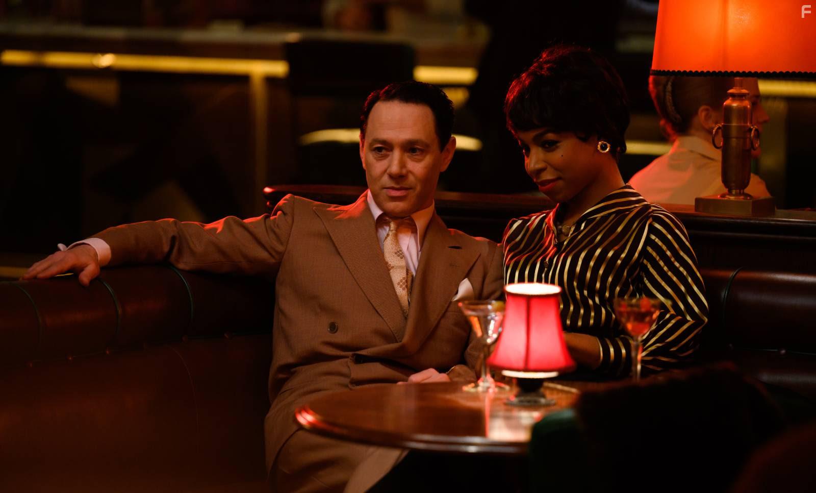 Reece Shearsmith and Pippa Bennett-Warner in See How They Run (2022)