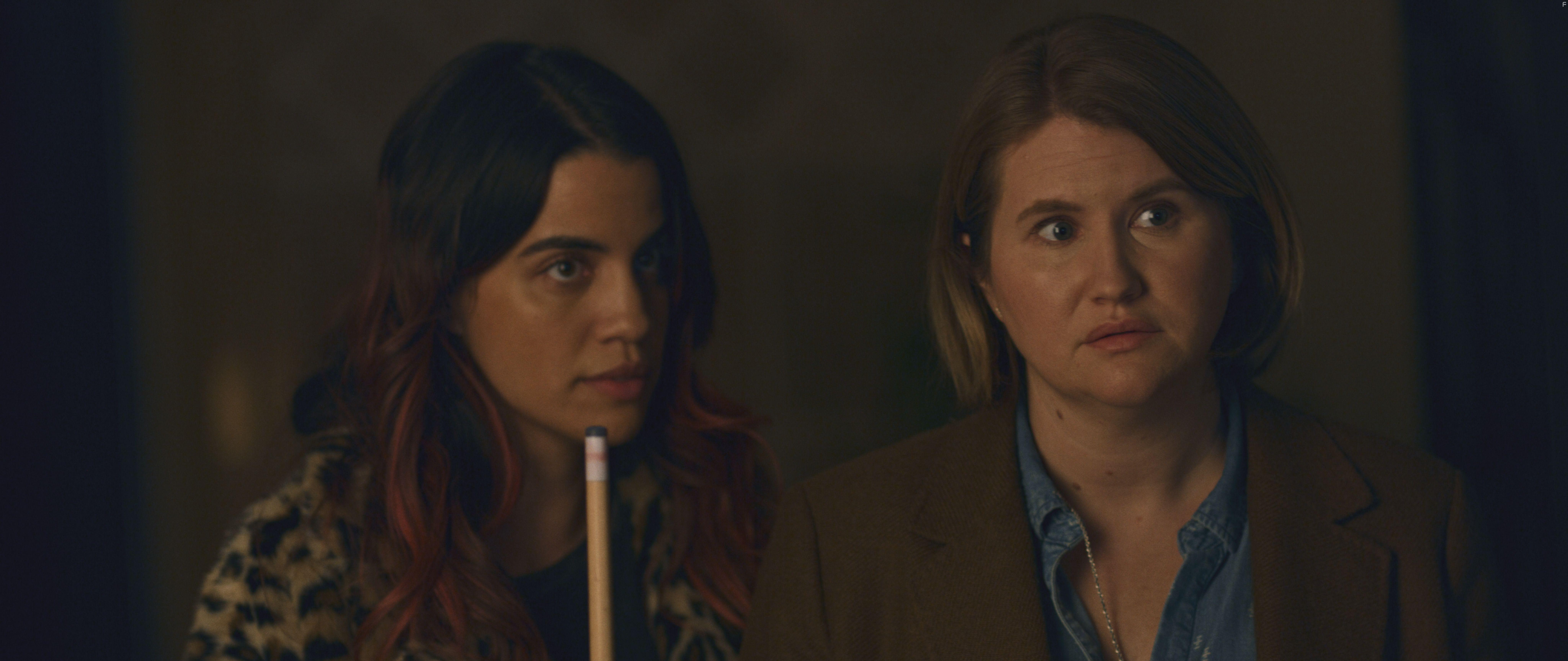 Natalie Morales and Jillian Bell in I'm Totally Fine (2022)