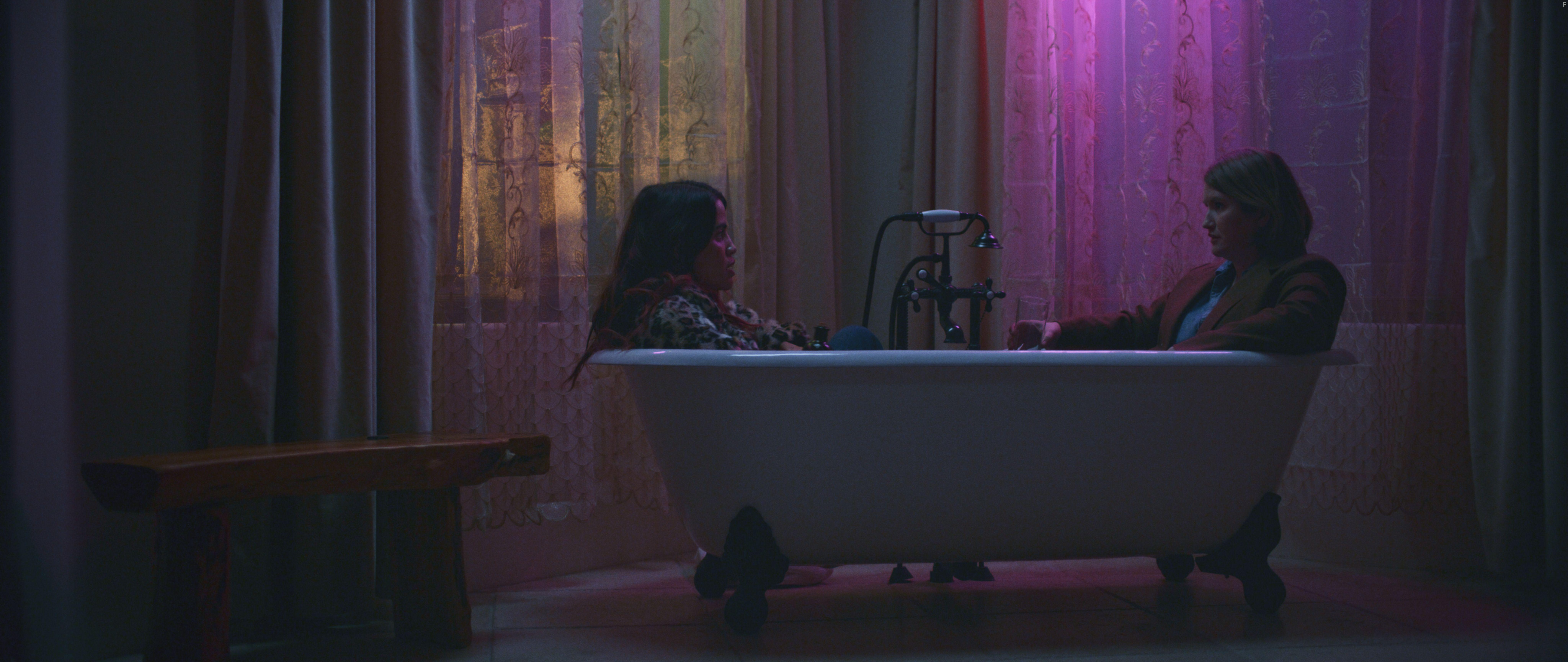 Natalie Morales and Jillian Bell in I'm Totally Fine (2022)