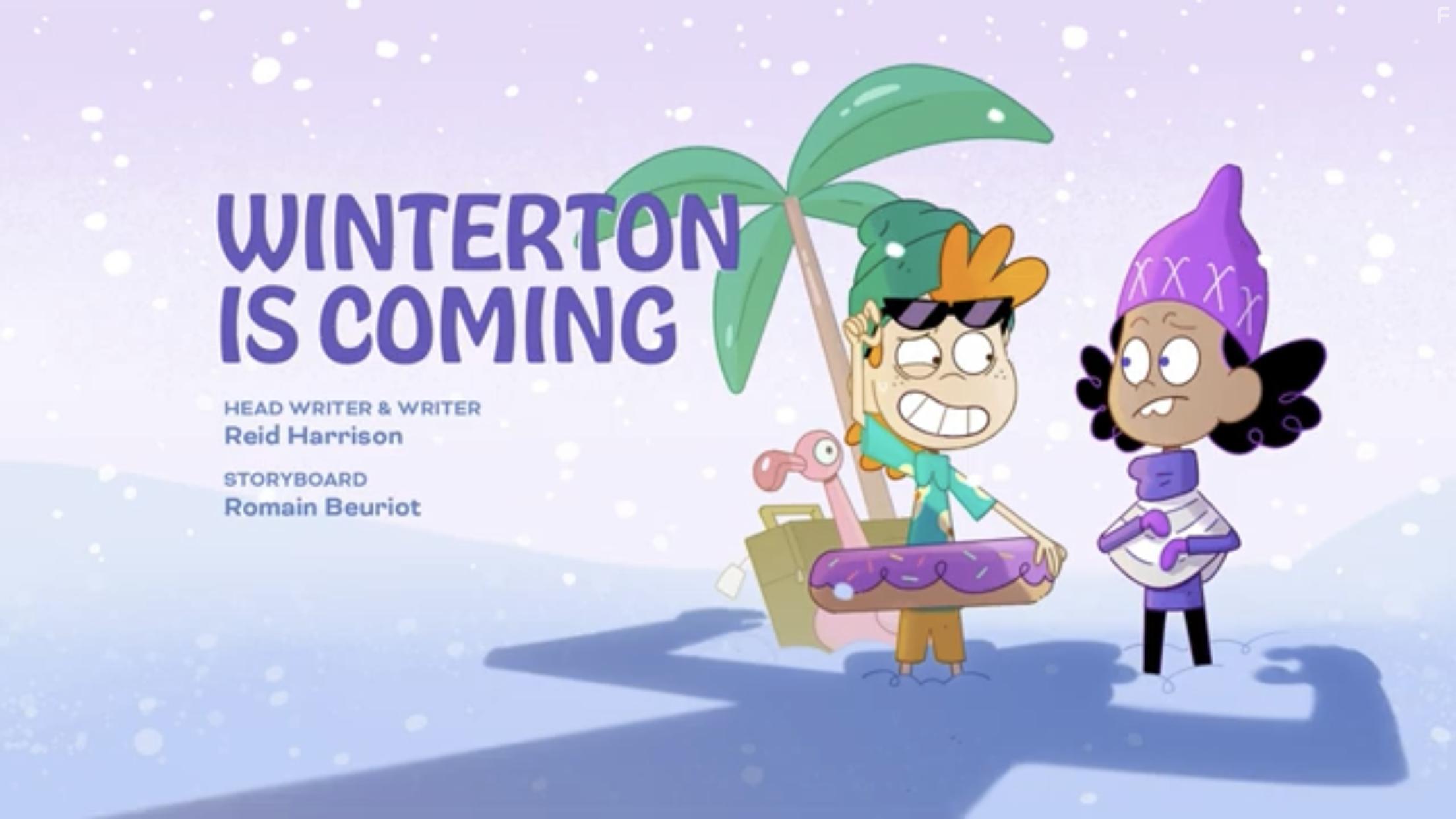 Rasmus Hardiker and Amy-Leigh Hickman in The Unstoppable Yellow Yeti (2022)