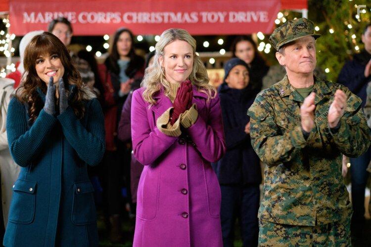 Erin Cahill, Tegan Moss, and Jerry Trimble in Christmas Bedtime Stories (2022)