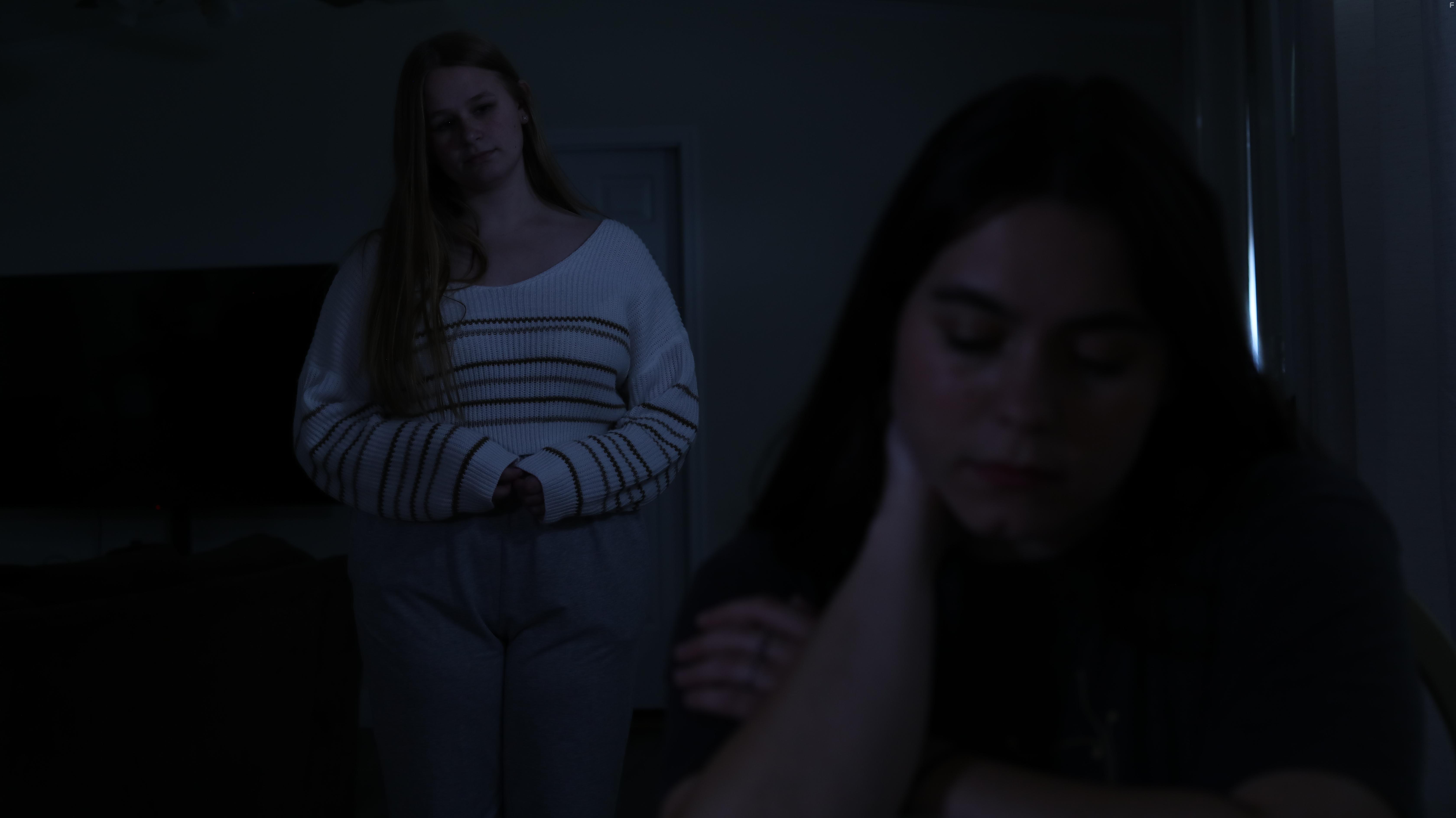 Madison Stallings and Ella Bennett in King of Terrors (2022)