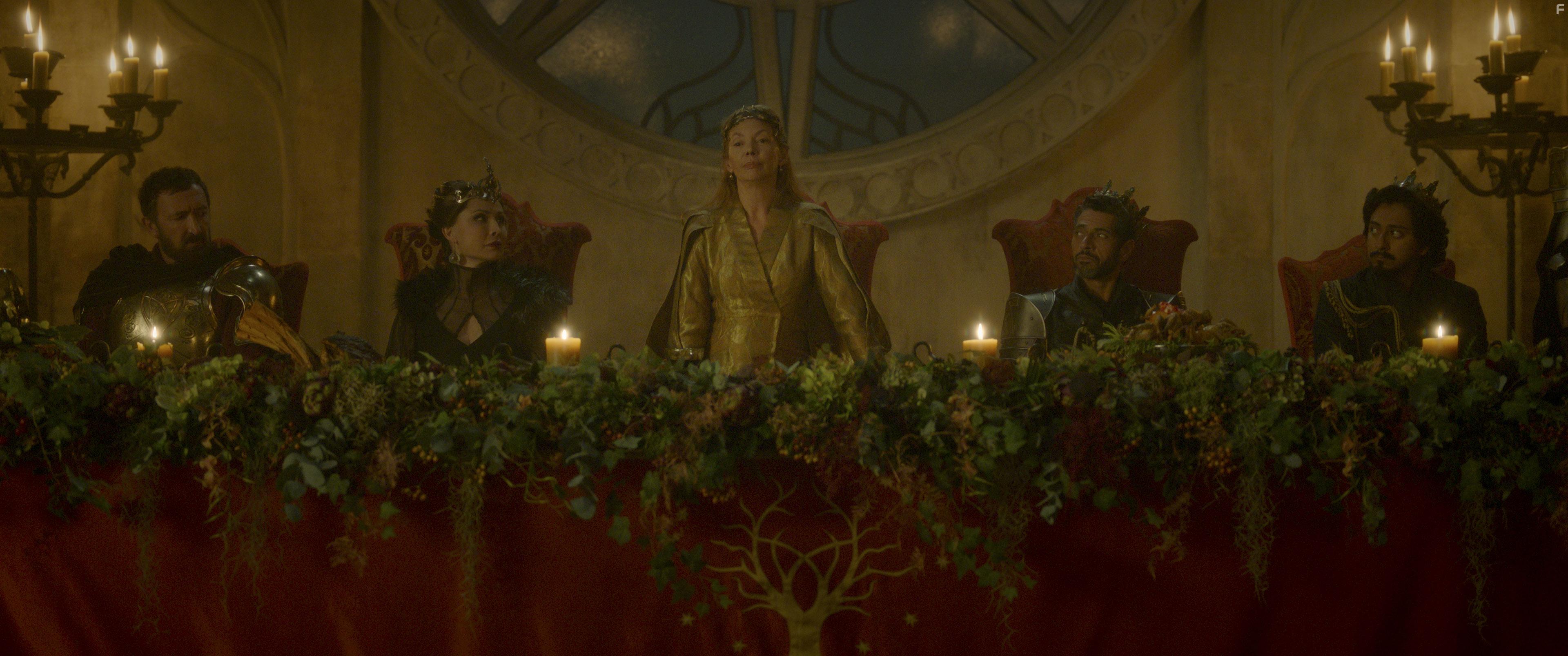 Joanne Whalley, Ralph Ineson, Talisa Garcia, Tony Revolori, and Derek Horsham in Willow (2022)