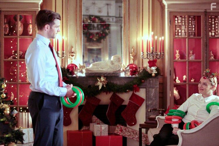 Rachel Skarsten and Dan Jeannotte in The Royal Nanny (2022)