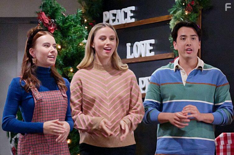 Zoe Marie Welch, Cassidy Reichman, and Chris Carson in In Merry Measure (2022)