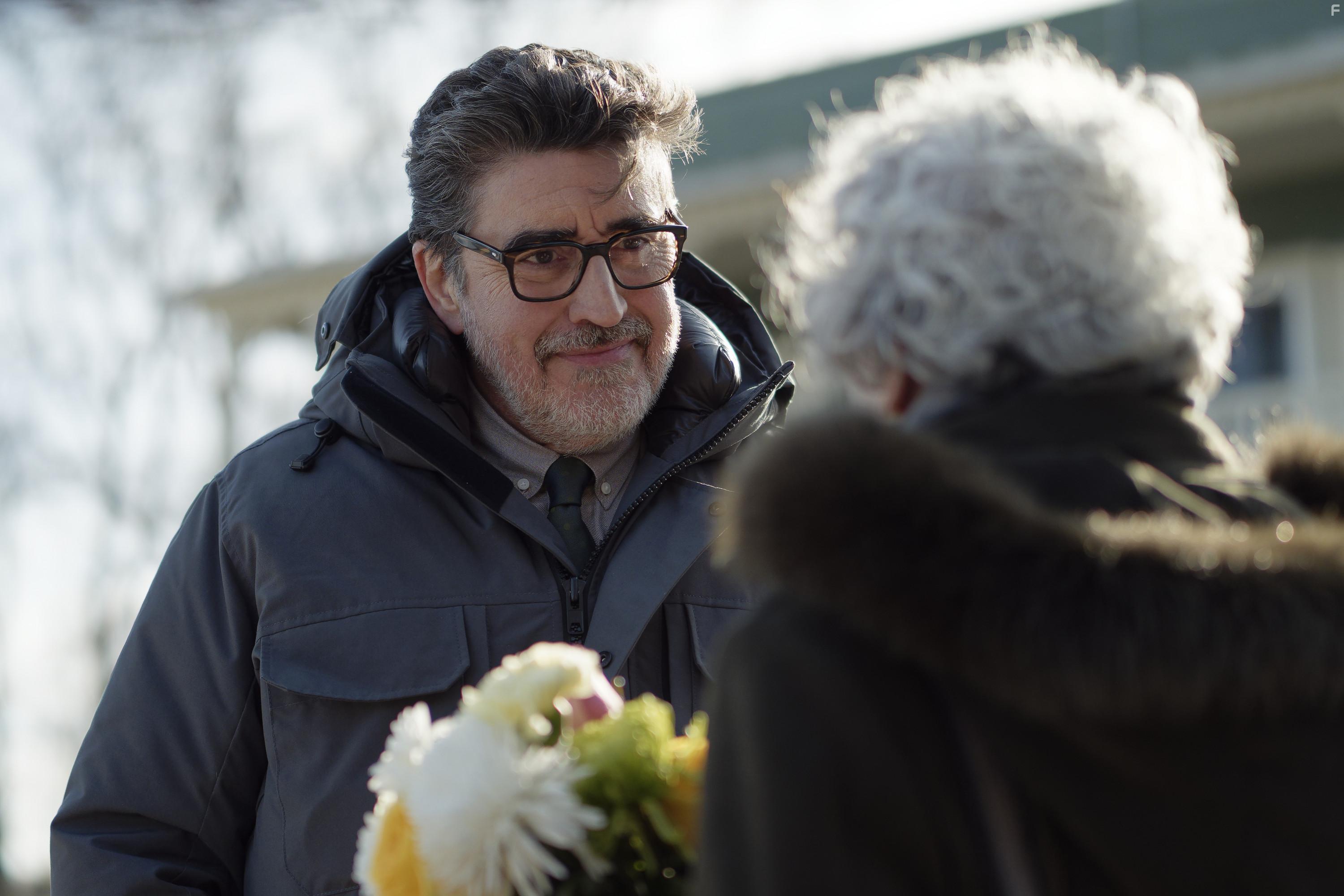 Alfred Molina and Jill Frappier in Three Pines (2022)