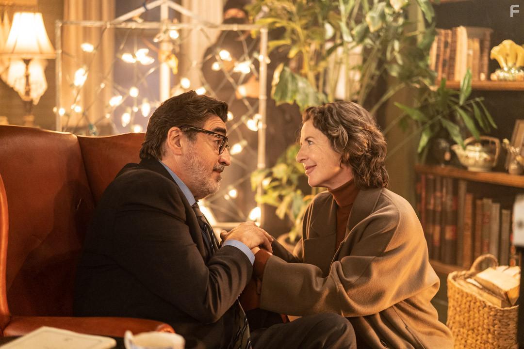 Alfred Molina and Marie-France Lambert in Three Pines (2022)