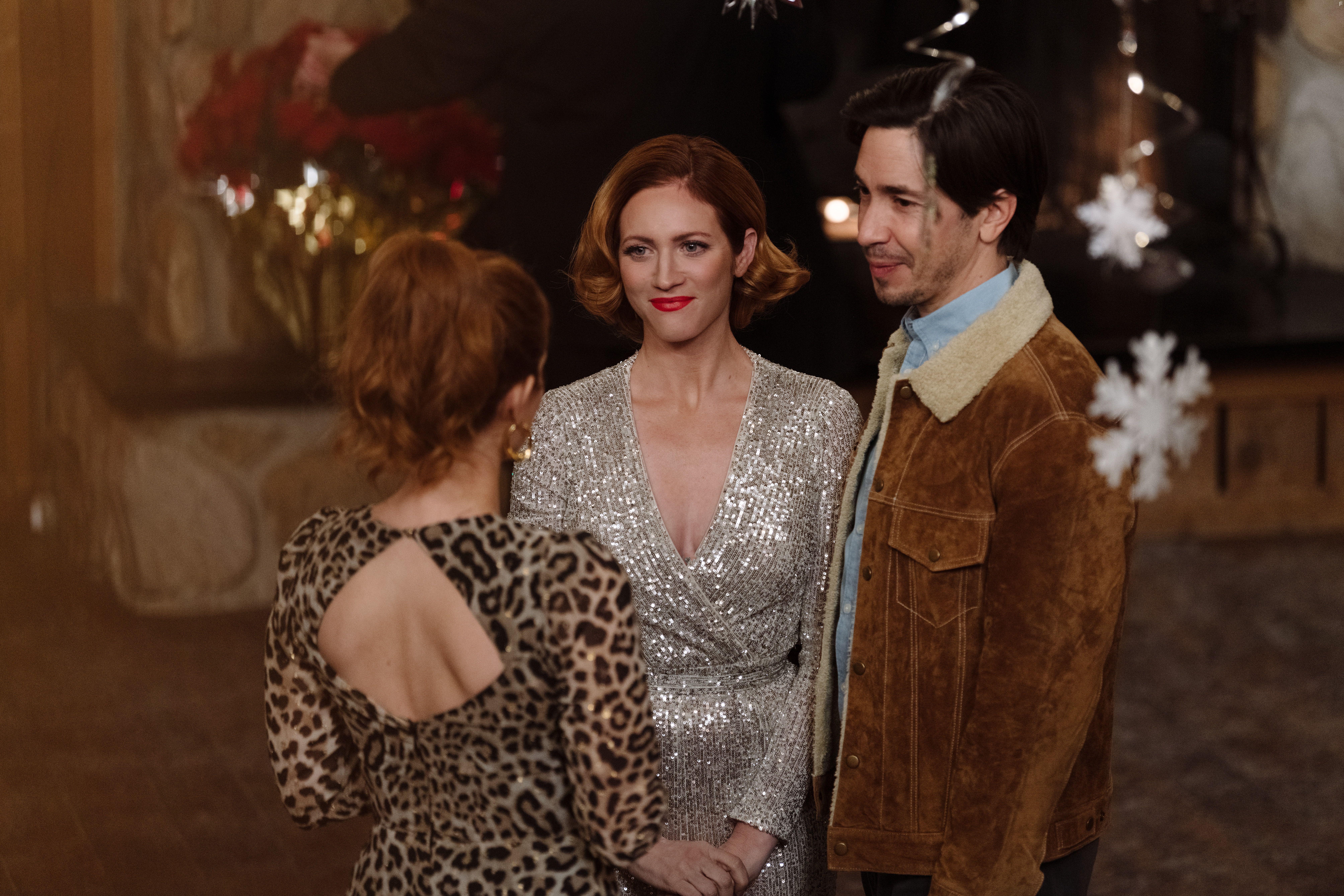 Justin Long and Brittany Snow in Christmas with the Campbells (2022)