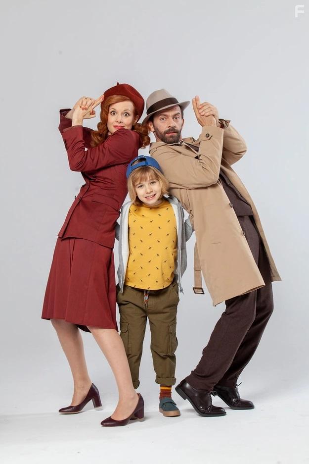 Karolina Gruszka, Piotr Glowacki, and Iwo Rajski in Detektyw Bruno (2022)