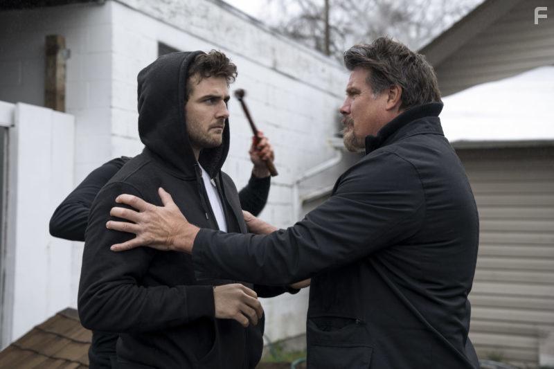 Paul Johansson and Beau Mirchoff in Detective Knight: Redemption (2022)
