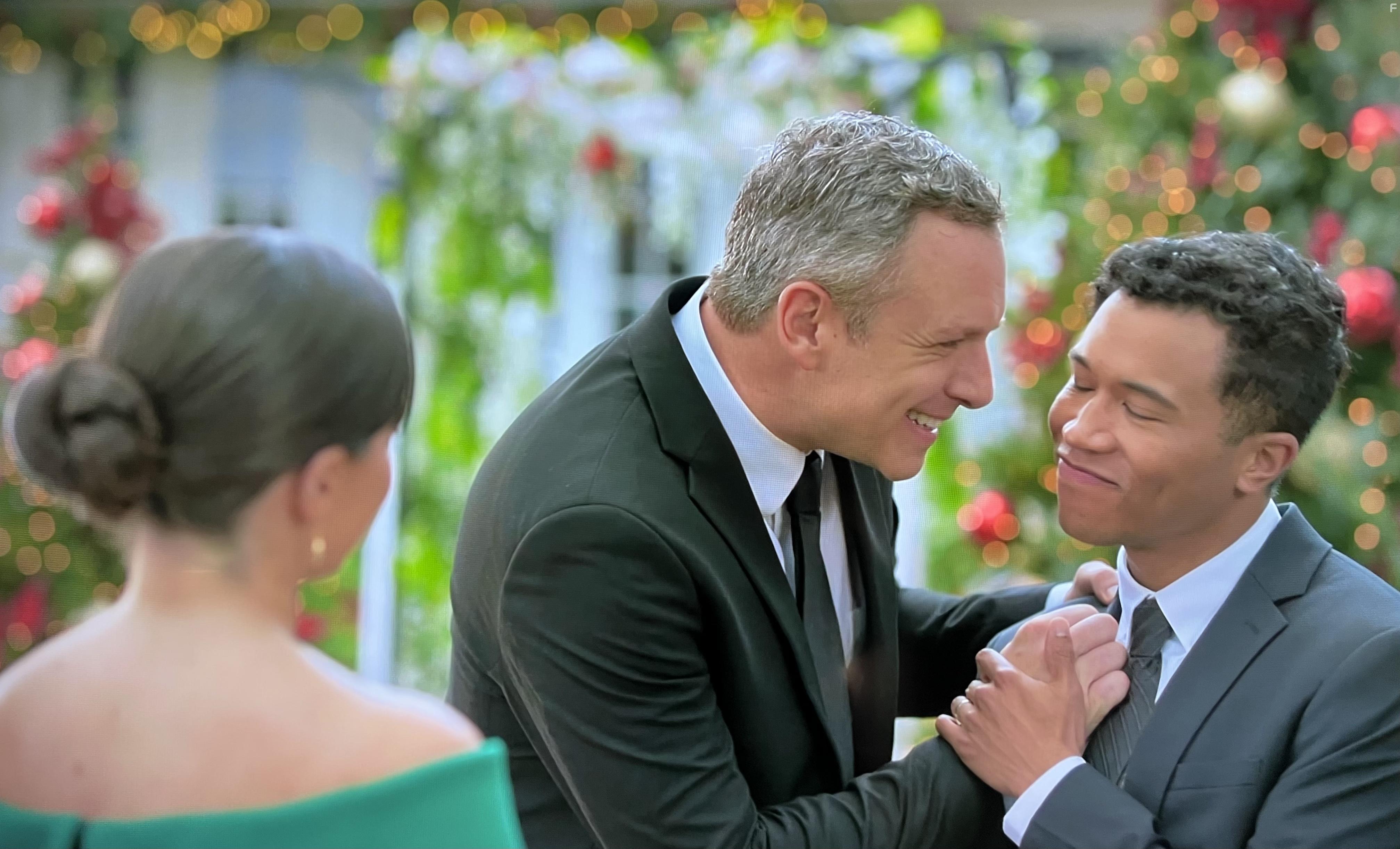 Josh Henry and Byron Wigfall in A Christmas Open House (2022)