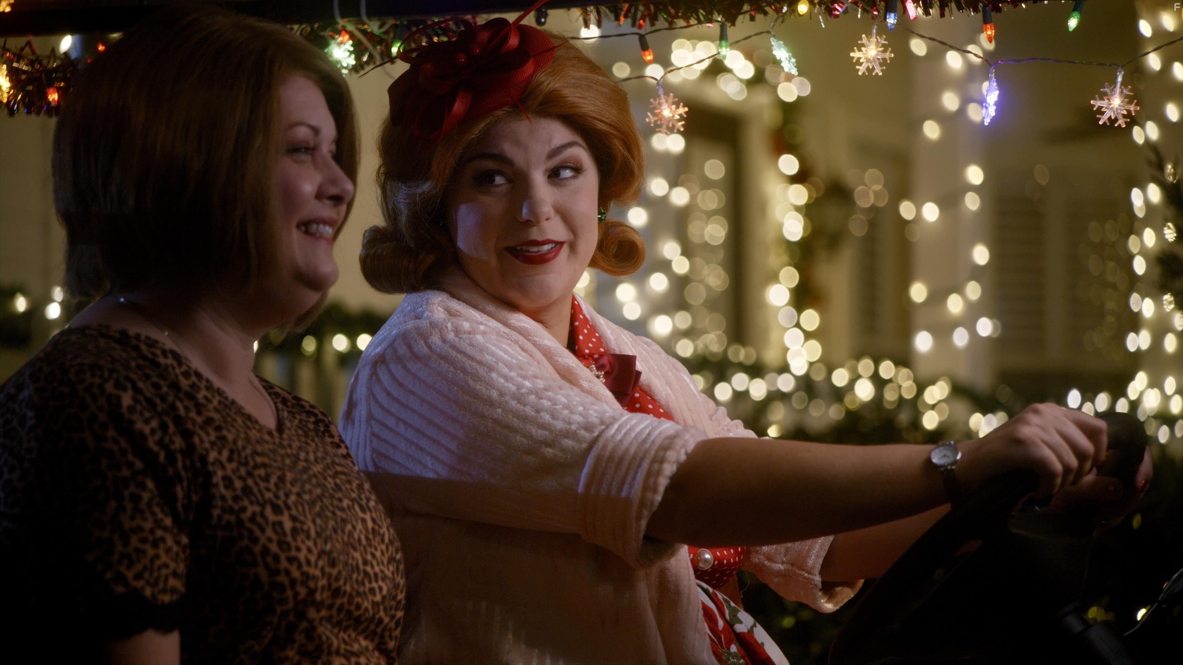 Michele Simms and Leyla Lawrence in A Christmas Karen (2022)
