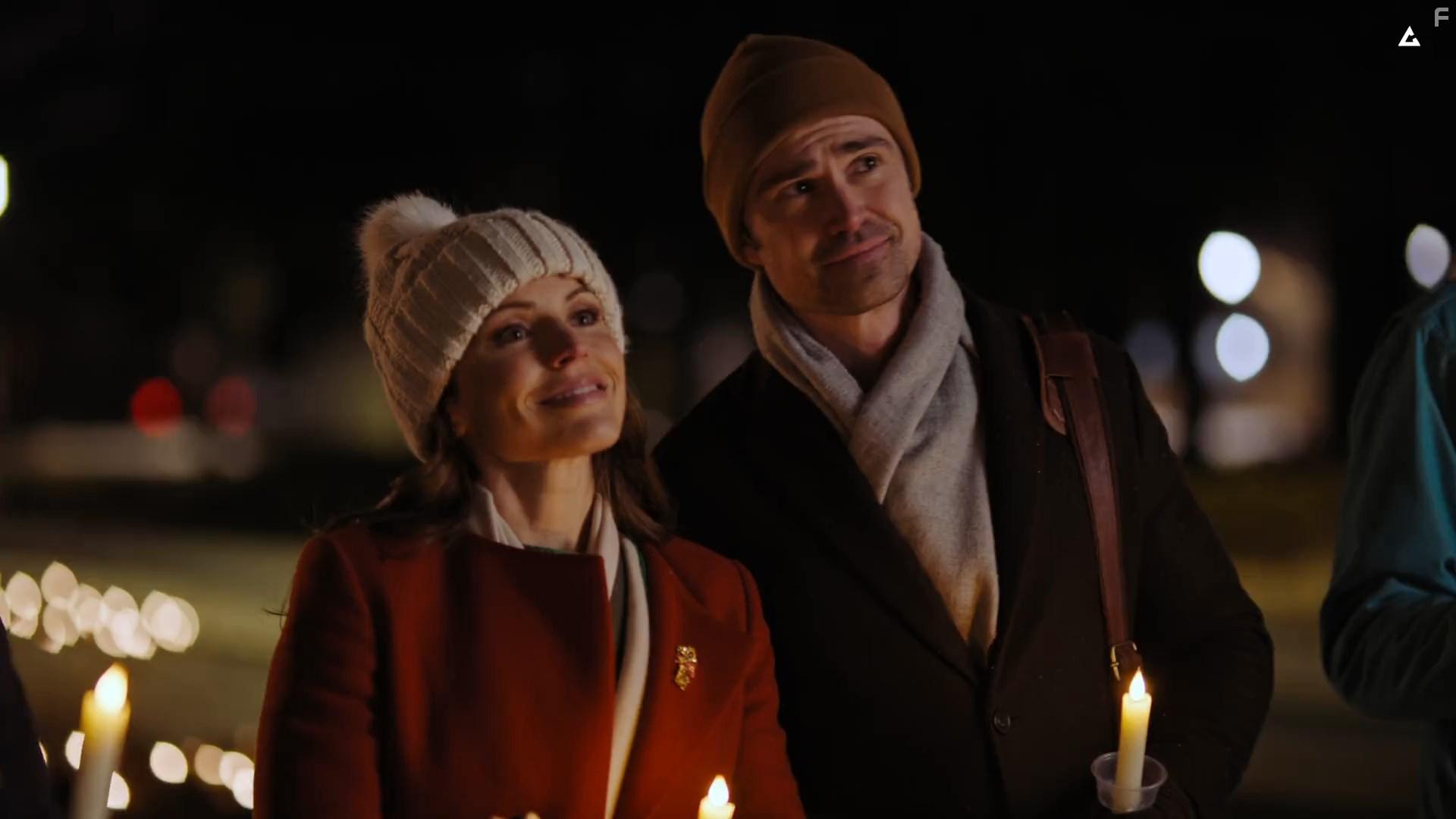 Corey Sevier and Emily Alatalo in Christmas Plus One (2022)