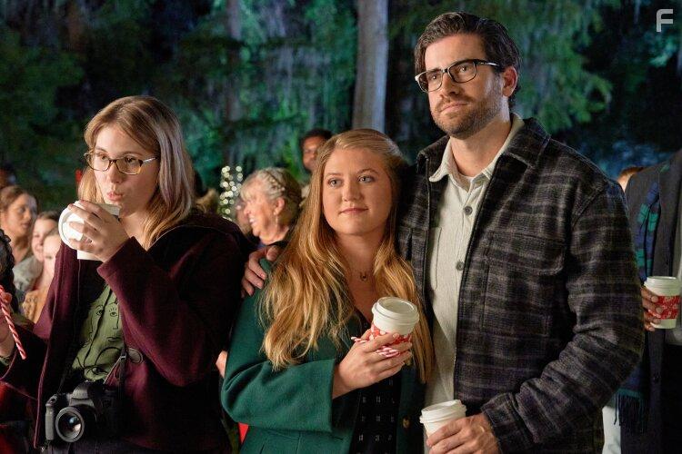 Ryan Rottman, Adeleine Whittle, and Jaicy Elliot in My Southern Family Christmas (2022)