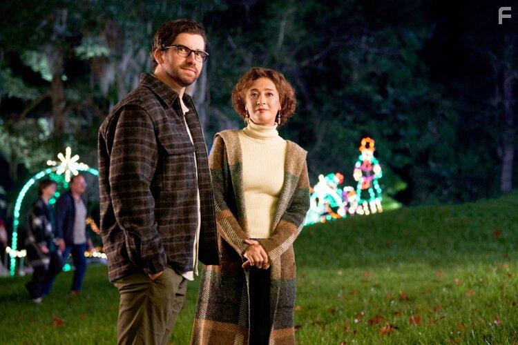 Moira Kelly and Ryan Rottman in My Southern Family Christmas (2022)