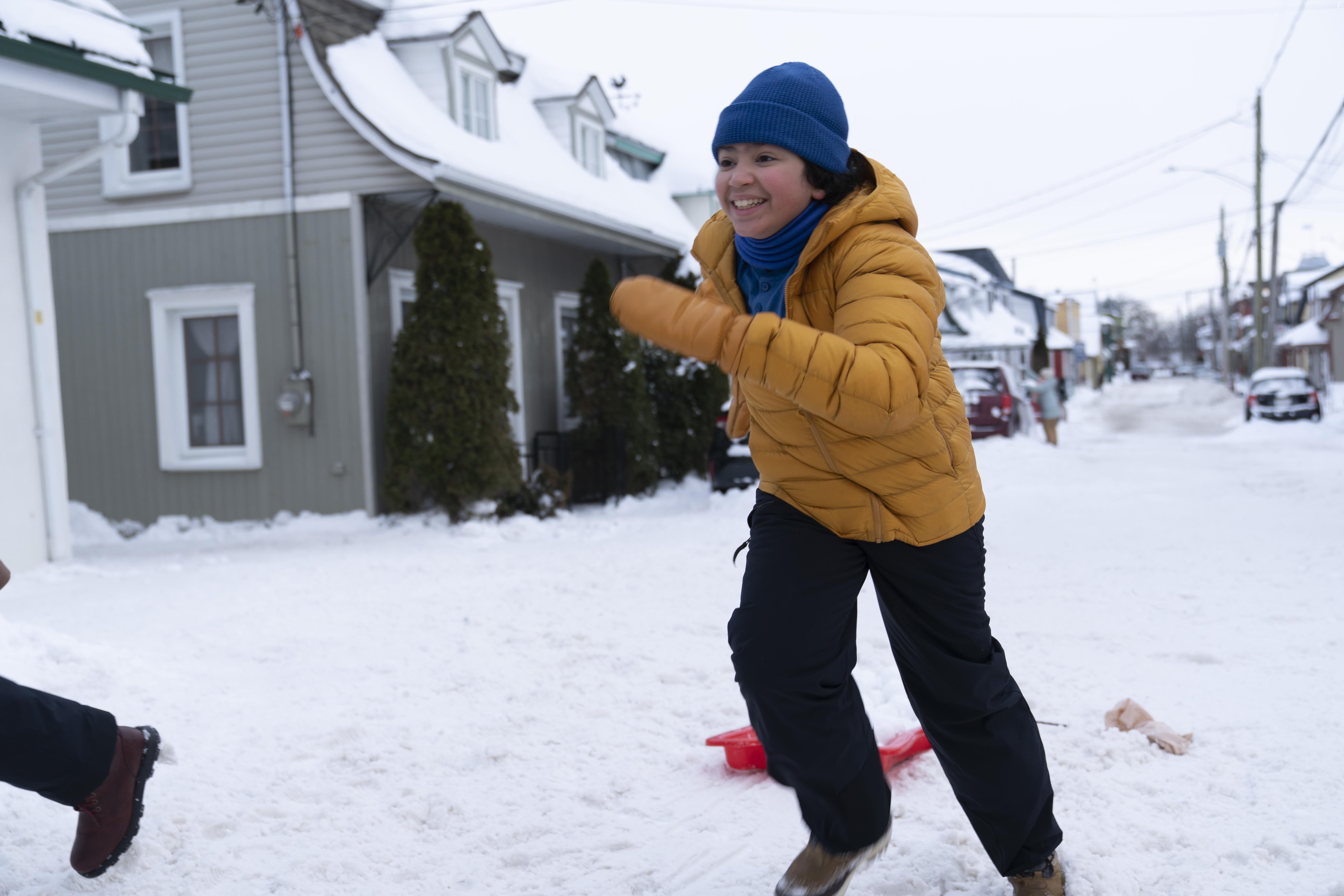 Philippe Boss, Wayne Castle, and Dominic Mariche in Snow Day (2022)
