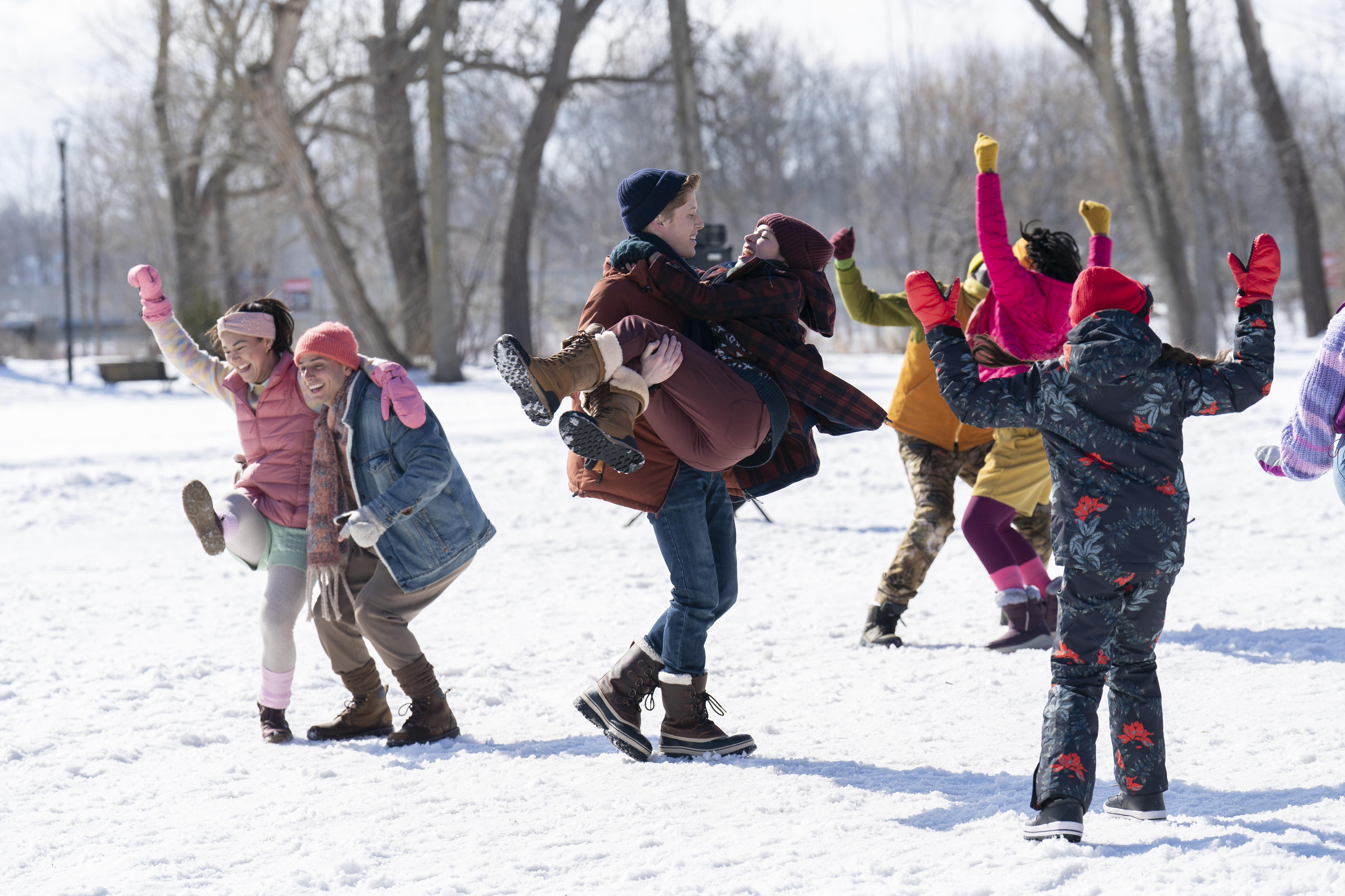 Bertrand Calmeau, Ky Baldwin, and Fabi Aguirre in Snow Day (2022)