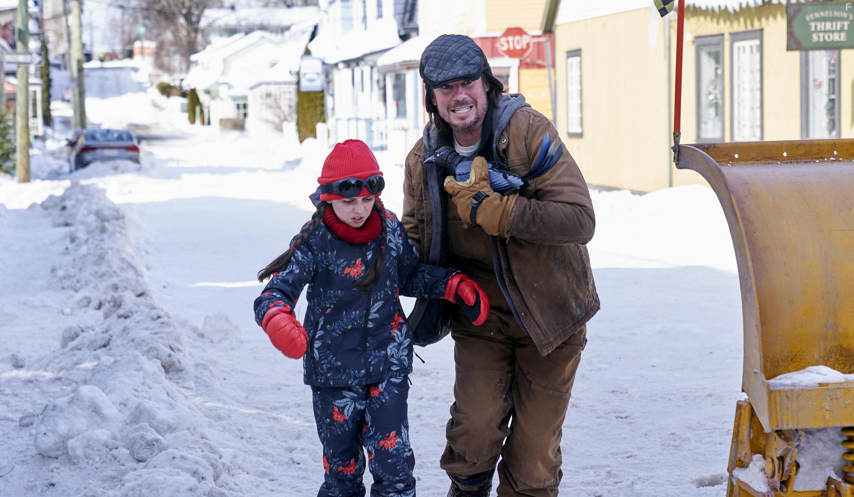 Philippe Boss, Jerry Trainor, and Michaela Russell in Snow Day (2022)