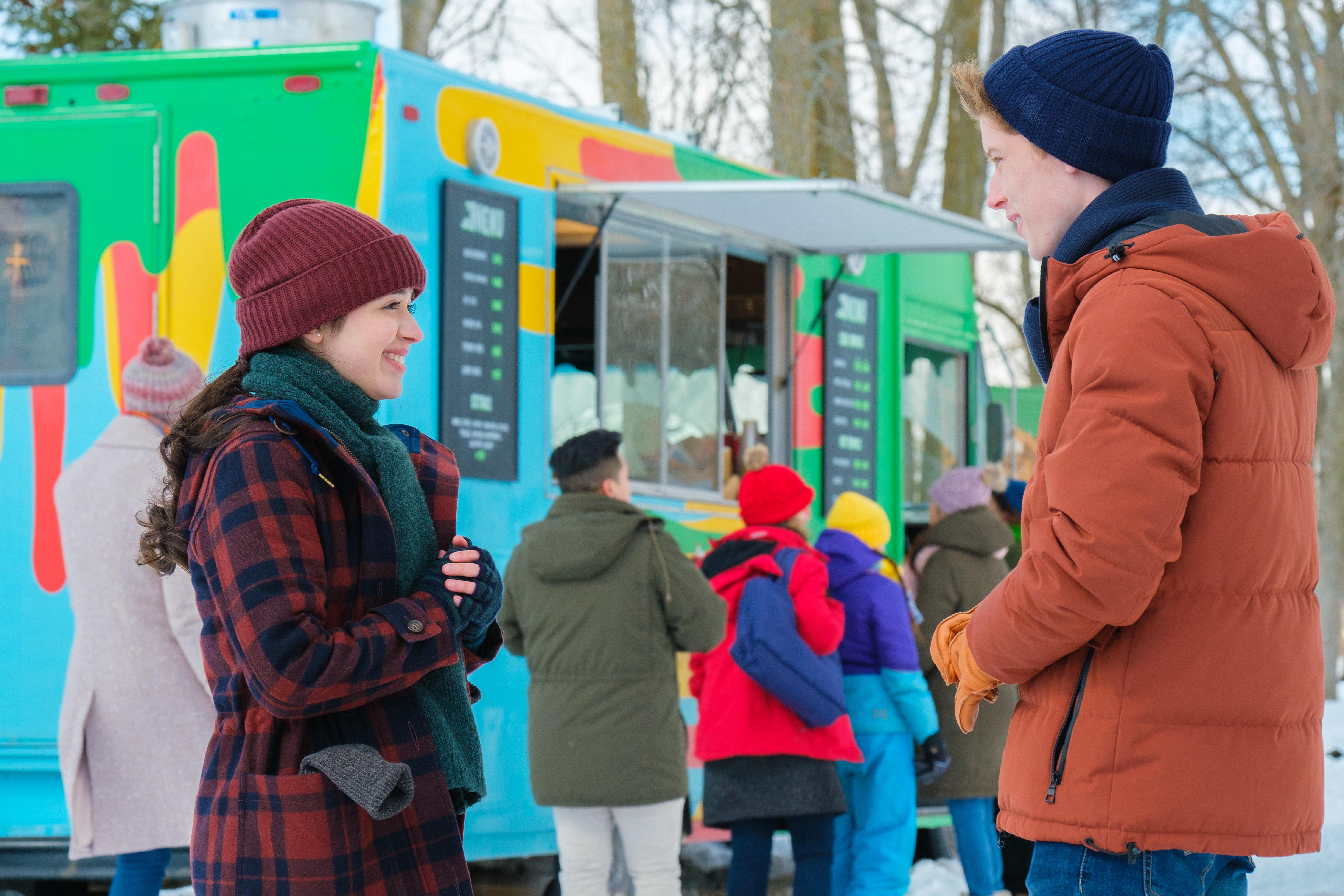 Bertrand Calmeau, Ky Baldwin, and Fabi Aguirre in Snow Day (2022)