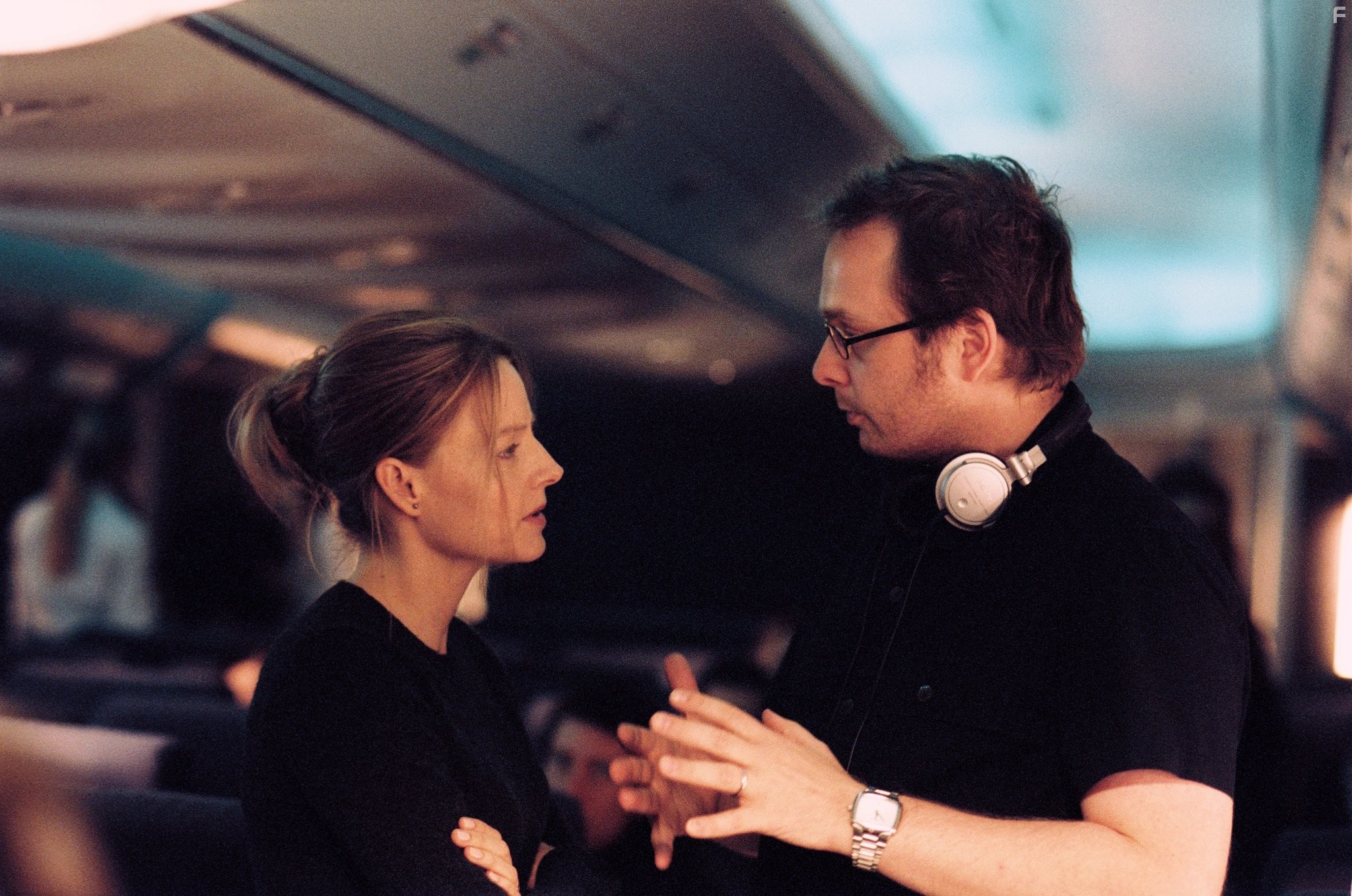 Jodie Foster and Robert Schwentke in Иллюзия полета (2005)