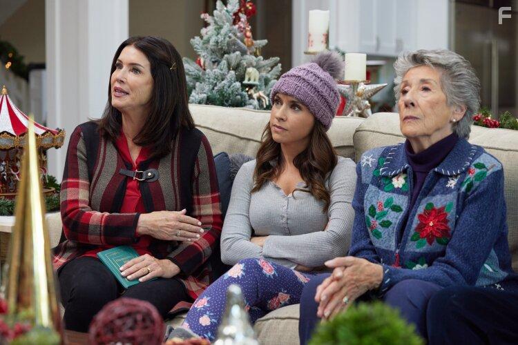 Lacey Chabert, Ellen Travolta, and Laura Wardle in Haul out the Holly (2022)