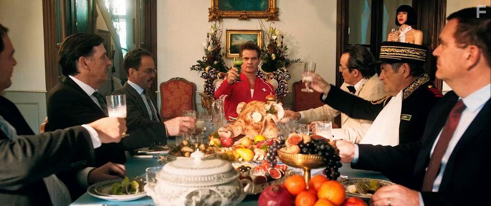 Casper Van Dien, Max Rdlinger, Pascal Ulli, Kaspar Weiss, Scott Cameron Pedigo, Sandro de Stefani, Lars Riehn, and Milo Moir in Mad Heidi (2022)