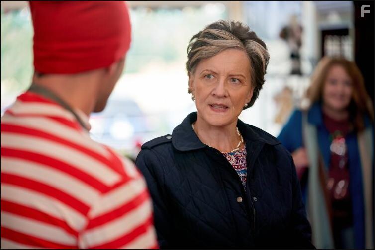 Patti Allan and Ryan Paevey in A Fabled Holiday (2022)