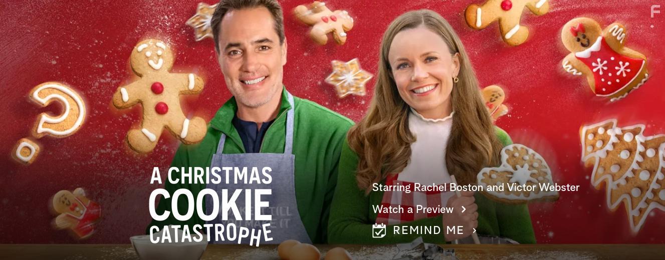 Victor Webster and Rachel Boston in A Christmas Cookie Catastrophe (2022)