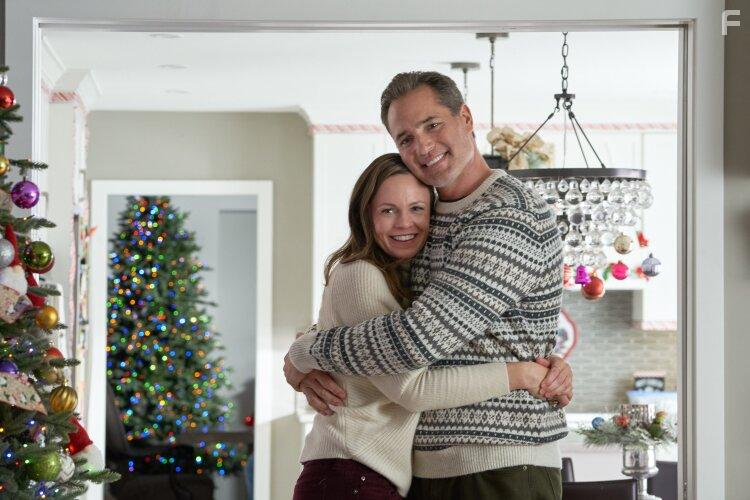 Victor Webster and Rachel Boston in A Christmas Cookie Catastrophe (2022)