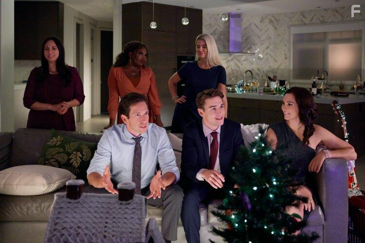 Katherine Barrell and Evan Roderick in A Tale of Two Christmases (2022)