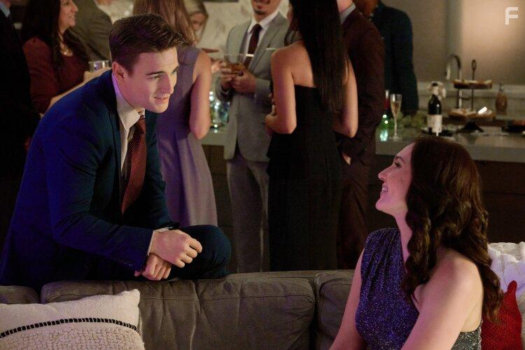 Katherine Barrell and Evan Roderick in A Tale of Two Christmases (2022)