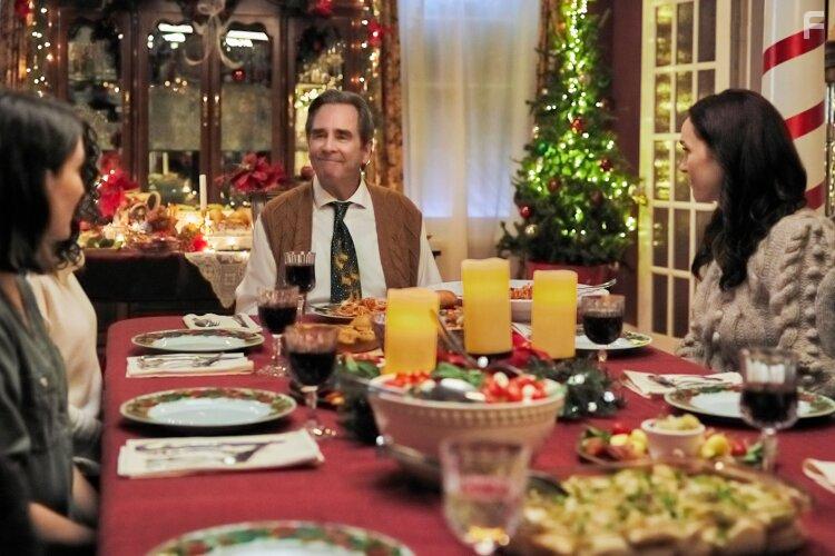 Beau Bridges, Sarah Power, and Morgana Wyllie in Our Italian Christmas Memories (2022)
