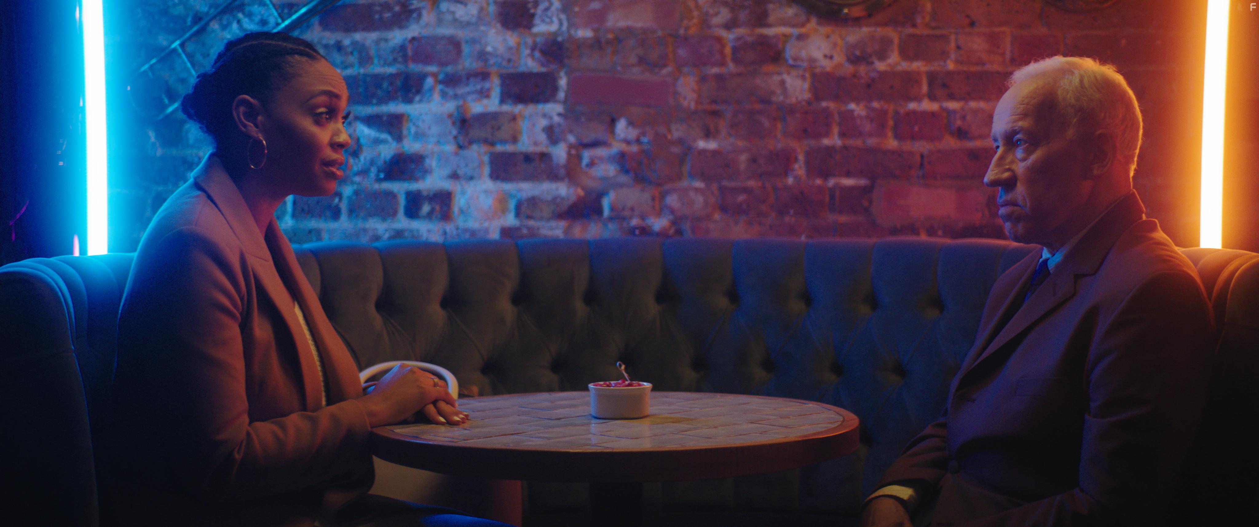 Simon Callow and Kyla Frye in The Pay Day (2022)