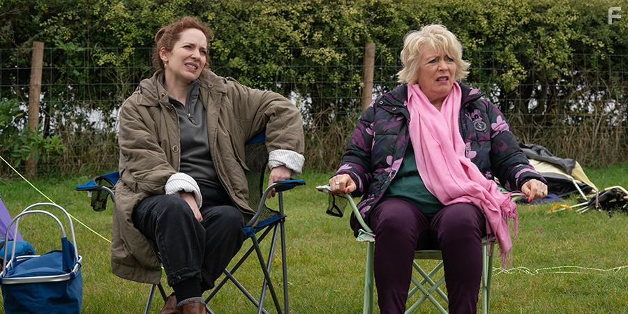 Alison Steadman and Katherine Parkinson in Here We Go (2020)