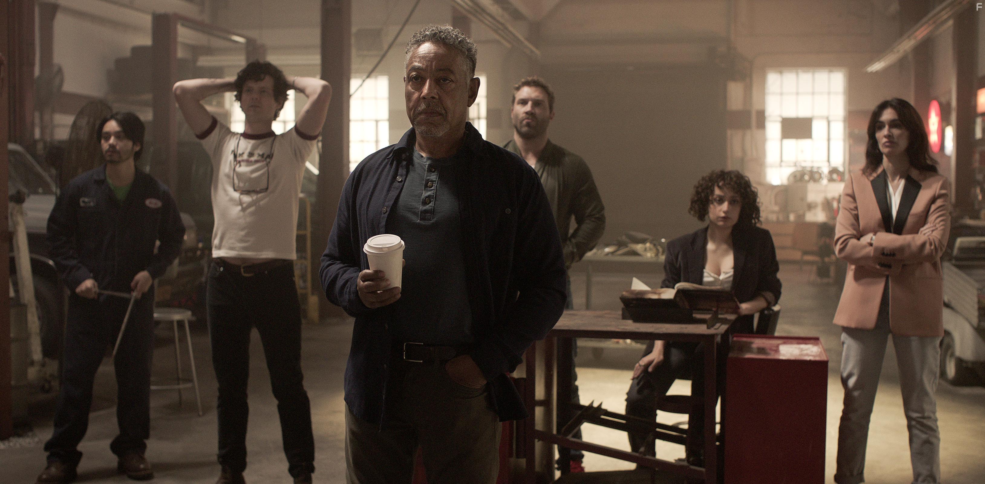 Giancarlo Esposito, Paz Vega, Jai Courtney, Rosaline Elbay, and Peter Mark Kendall in Kaleidoscope (2023)