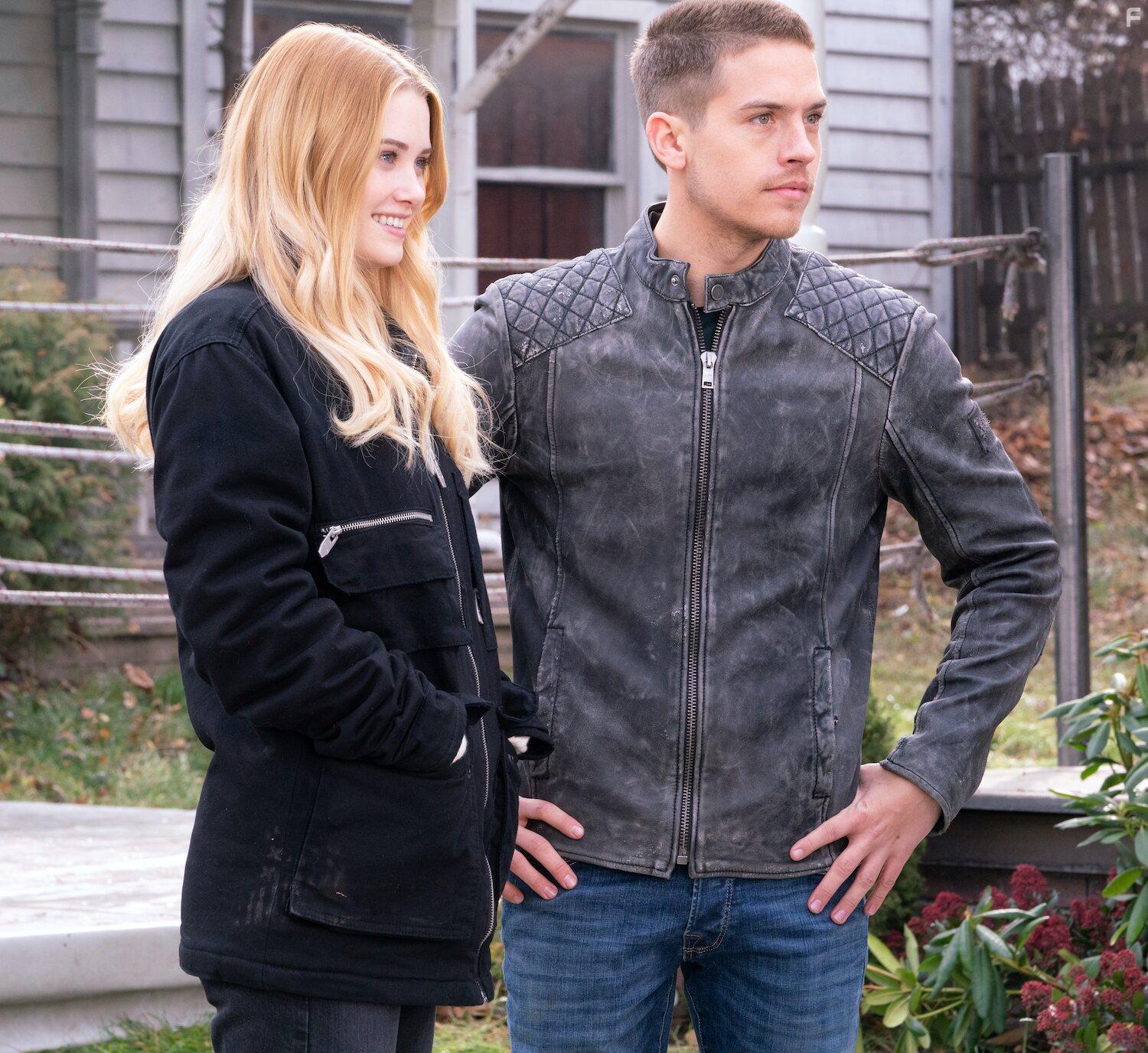 Dylan Sprouse and Virginia Gardner in Beautiful Disaster (2023)