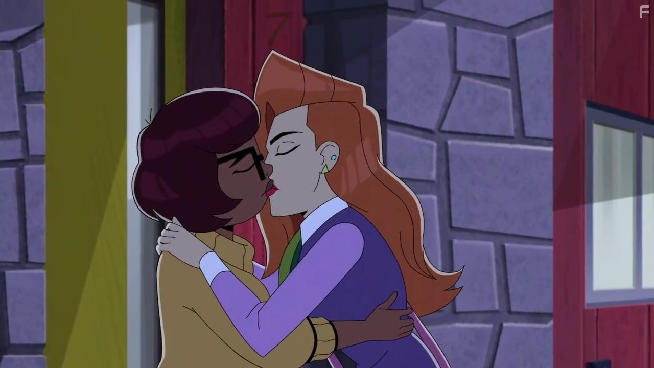 Mindy Kaling and Constance Wu in Velma (2023)