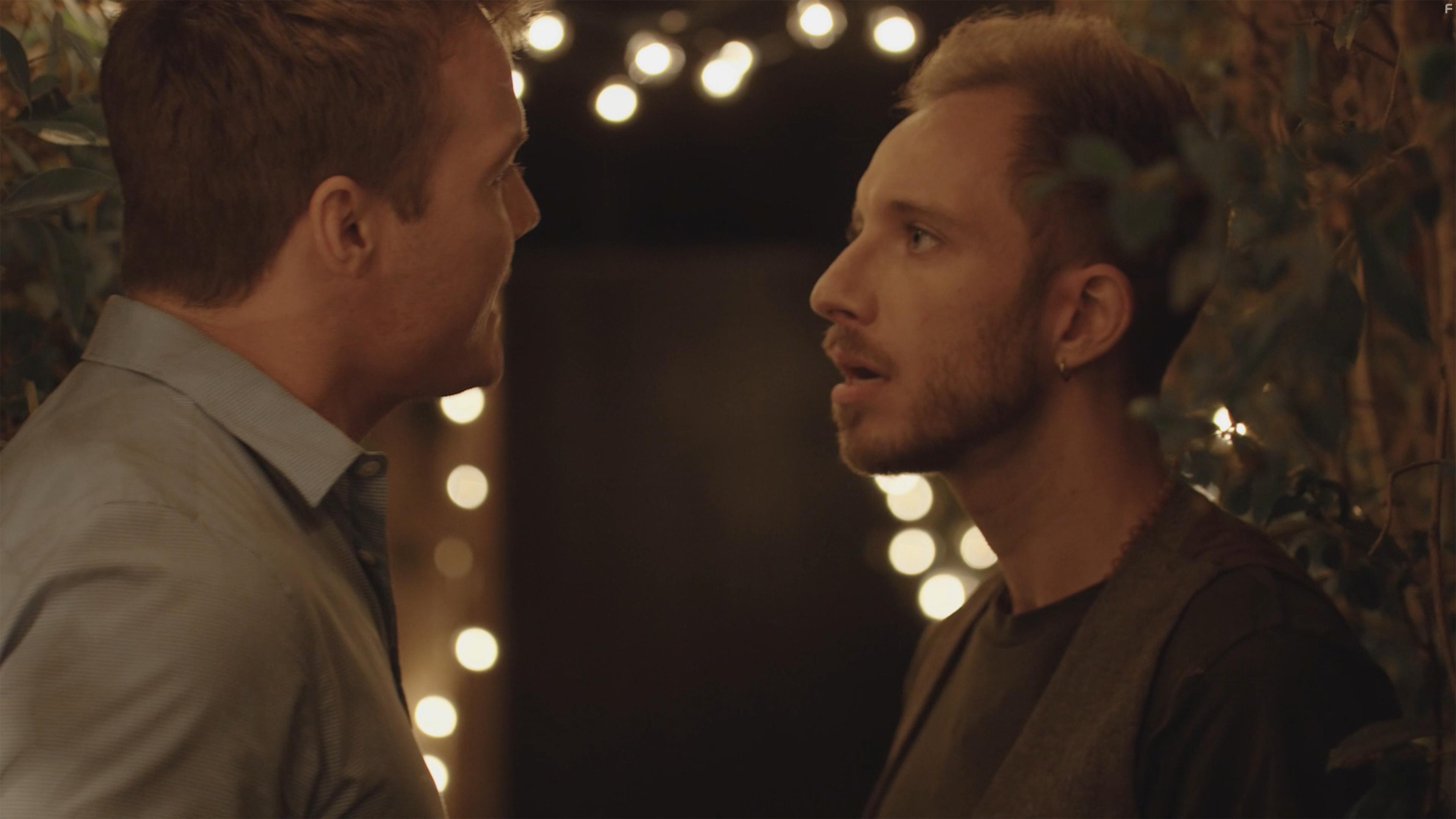 Charles Hittinger and Noah Lance Holcomb in Dinner Party (2021)