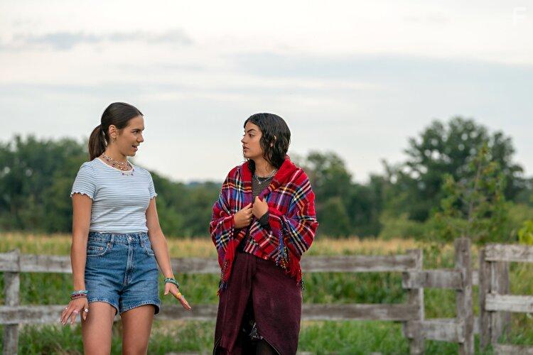 Alex Hook and Sadie Laflamme-Snow in The Way Home (2023)