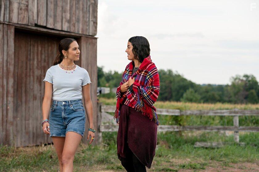 Alex Hook and Sadie Laflamme-Snow in The Way Home (2023)