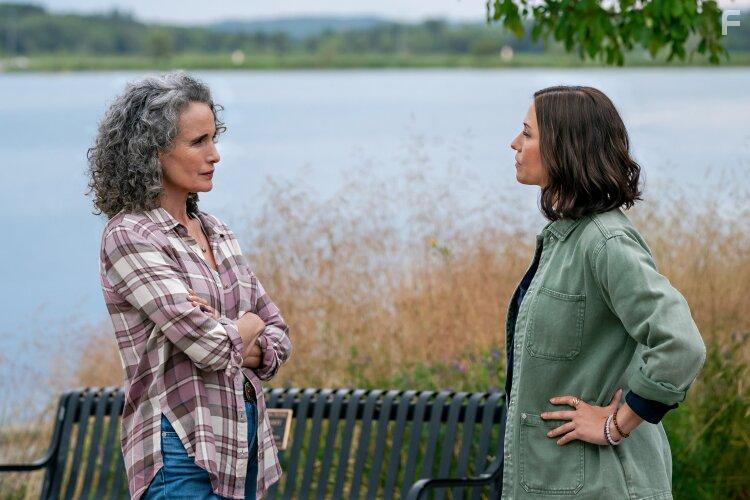 Andie MacDowell and Chyler Leigh in The Way Home (2023)