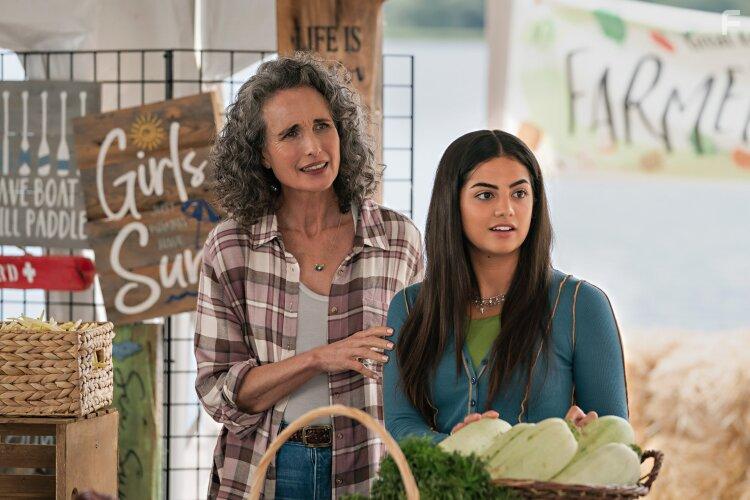Andie MacDowell and Sadie Laflamme-Snow in The Way Home (2023)