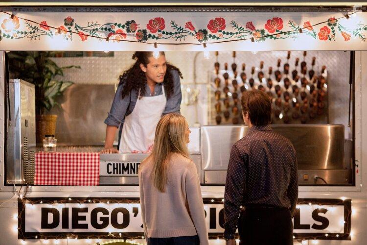 Corey Sevier, Santiago Guzman, and Rebecca Dalton in The Dog Lover's Guide to Dating (2023)