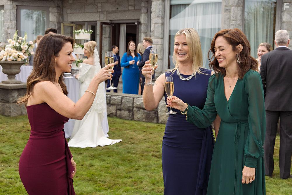 Lacey Chabert, Alison Sweeney, and Autumn Reeser in The Wedding Veil Expectations (2023)